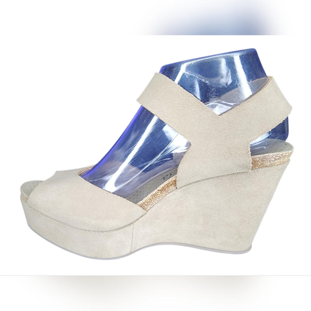 Pedro Garcia Peep Tpe Wedge Sandals, Womens 38 EU (9 US) - Picture 5 of 9